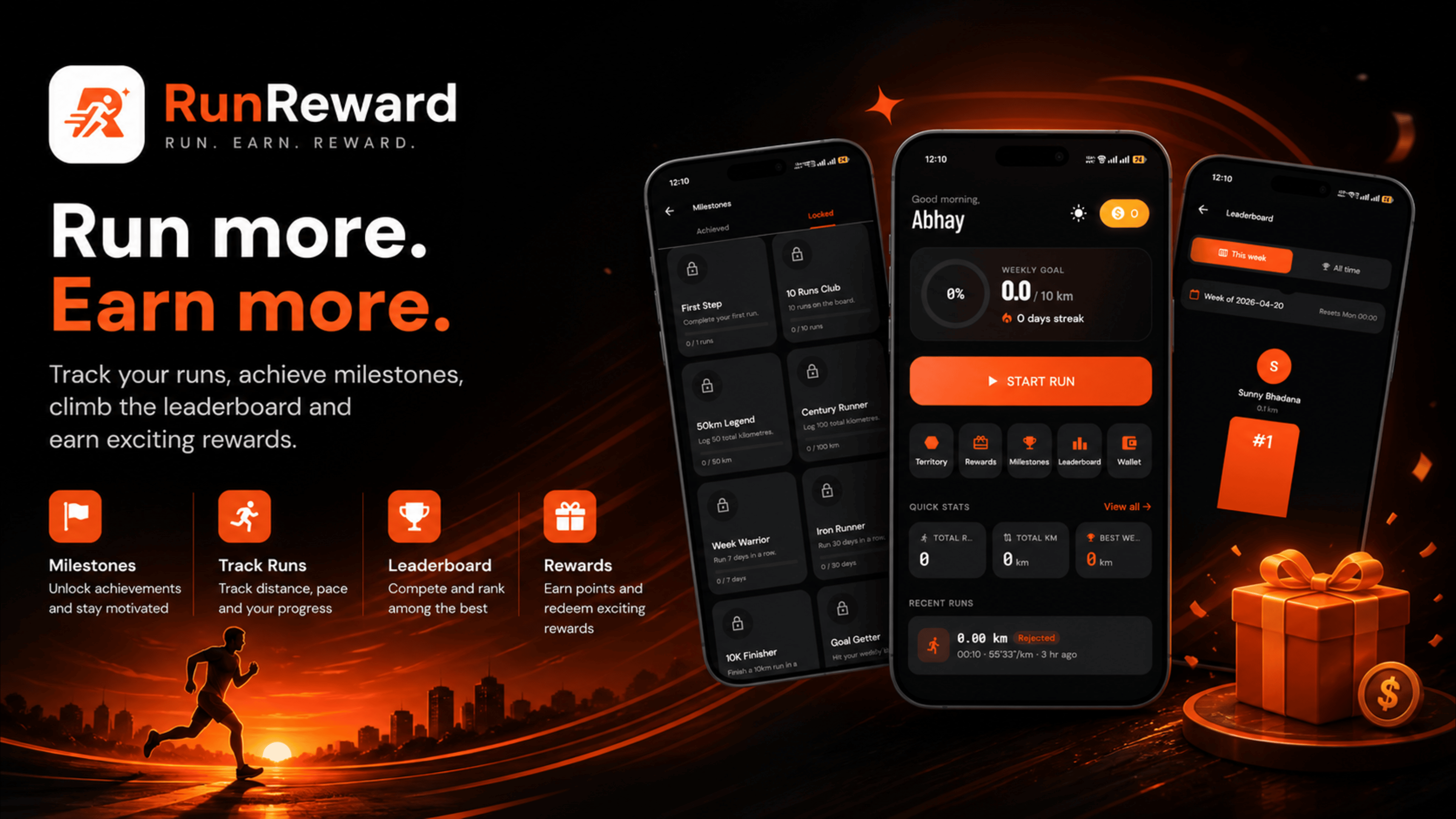 RunReward — Run more, Earn more